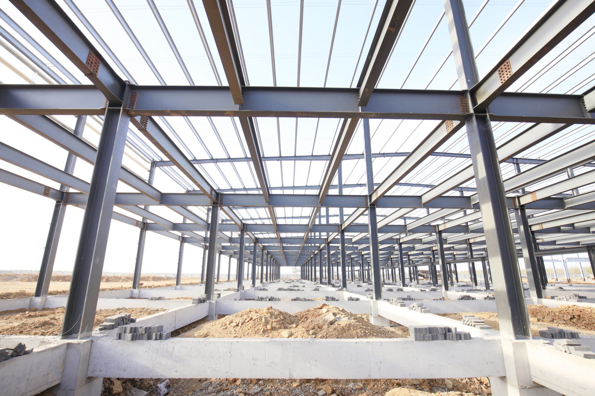 pre-fab steel framing