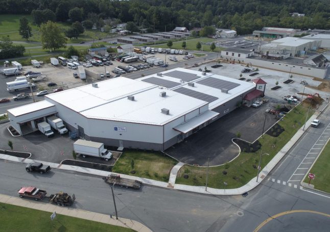 Arial view of Ephrata ReUzit on State, Retail and Warehouse Facility